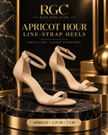 Apricot Hour Line-Strap Heels