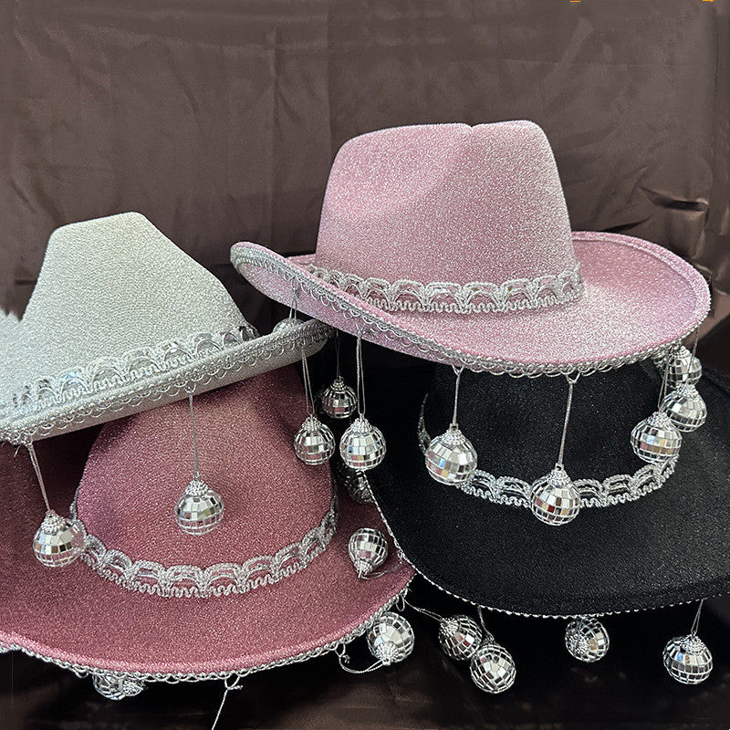 Main Event Glitter Cowboy Hat image 1 showing product color and construction