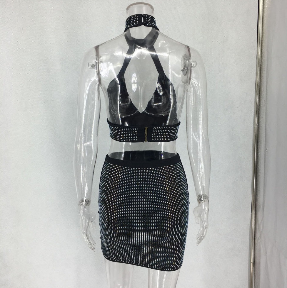 Diamond After Dark Two-Piece Mini image 2 showing product color and construction