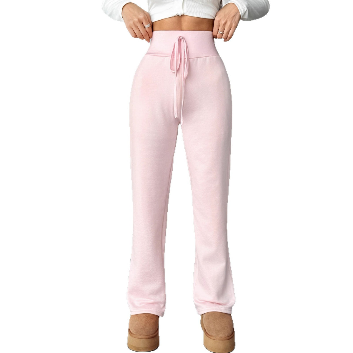 Pink Power Pants full front product view