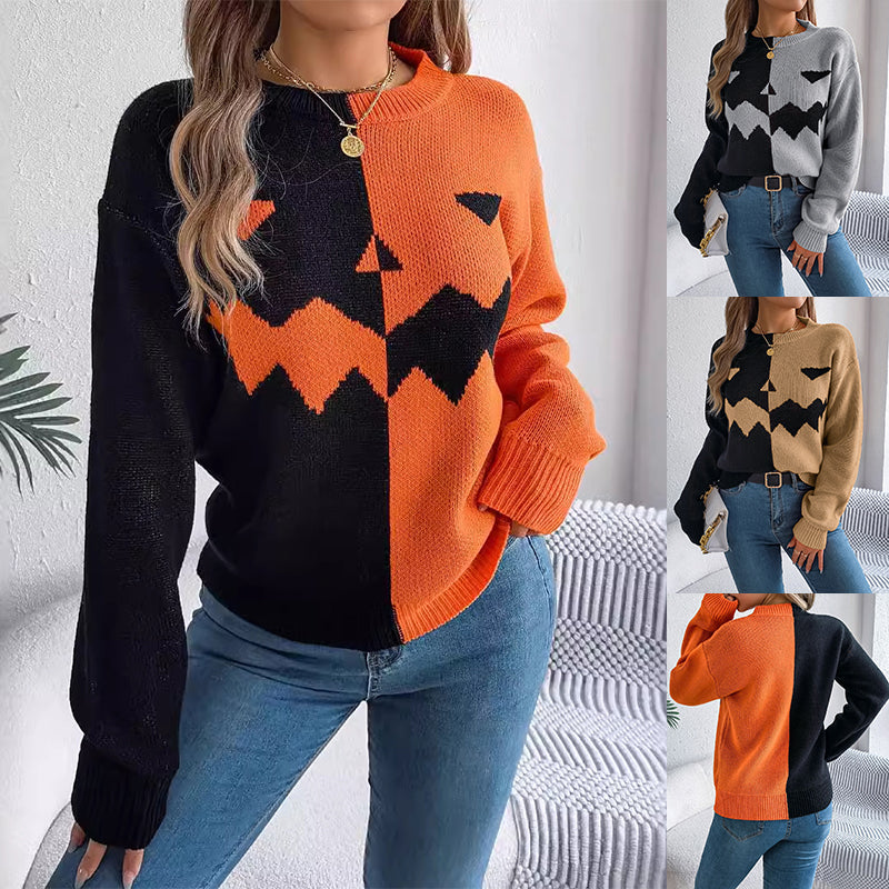 Ghosted & Gorgeous sweater color overview in Orange, Grey, and Khaki