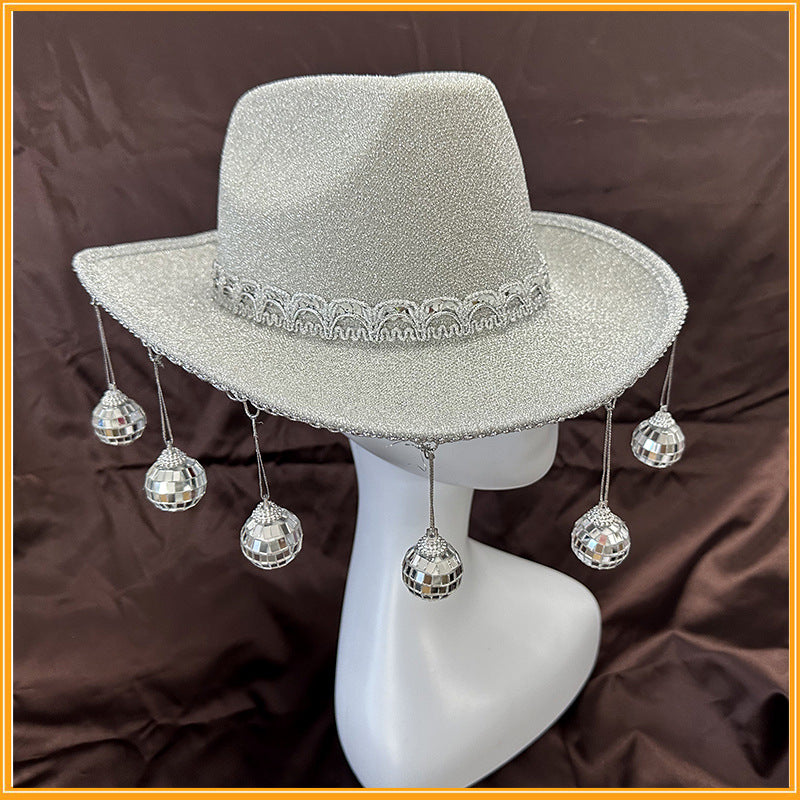 Main Event Glitter Cowboy Hat image 4 showing product color and construction