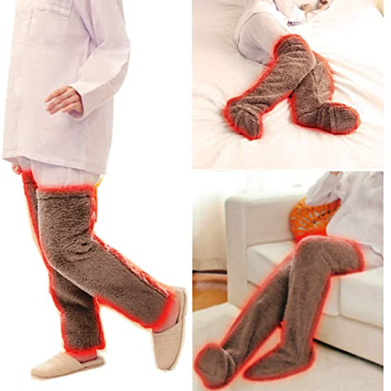 Soft Launch fuzzy over-the-knee socks source image 3