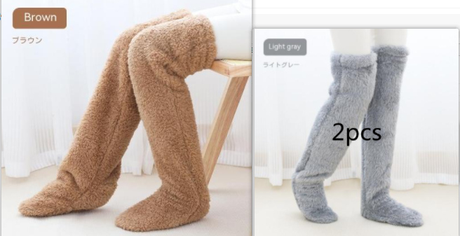 Soft Launch fuzzy over-the-knee socks source image 61