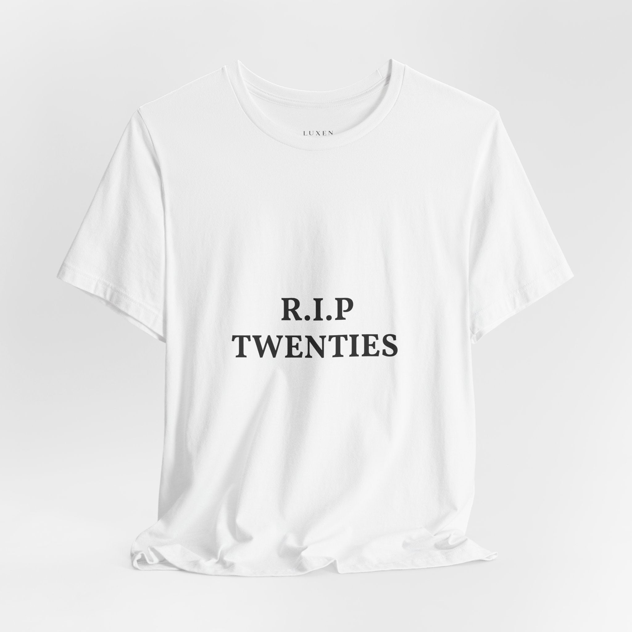 R.I.P. TWENTIES Tee — “Thank You Twenties, Let’s Party” 30th Birthday Shirt