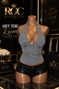 Off The Record Halter Top
