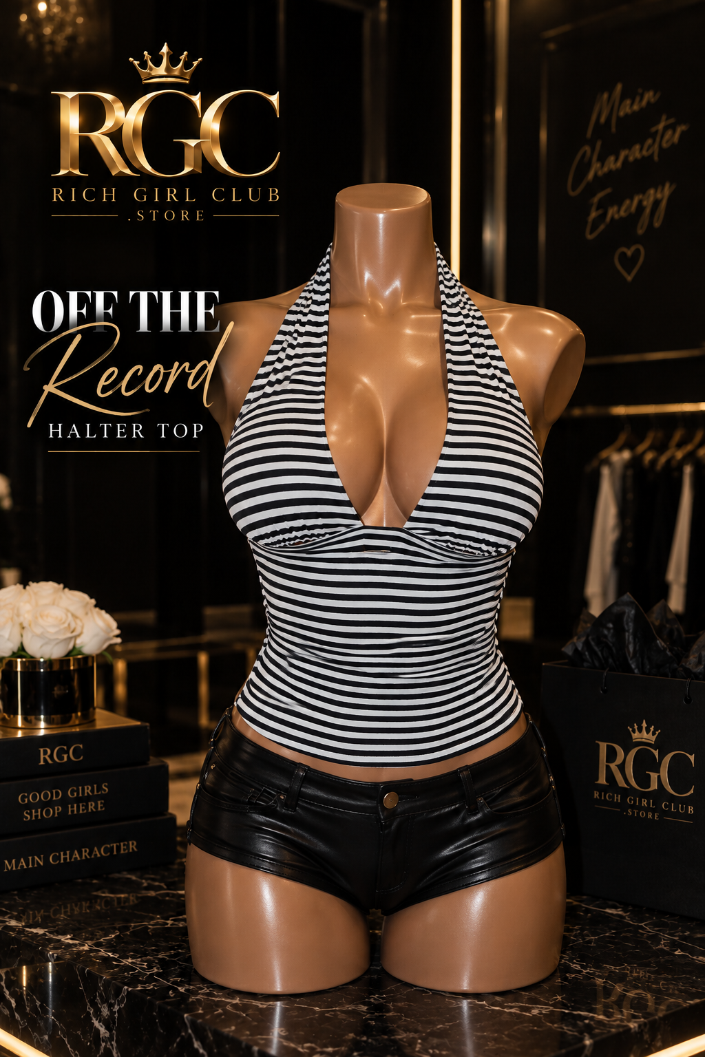 Off The Record Halter Top