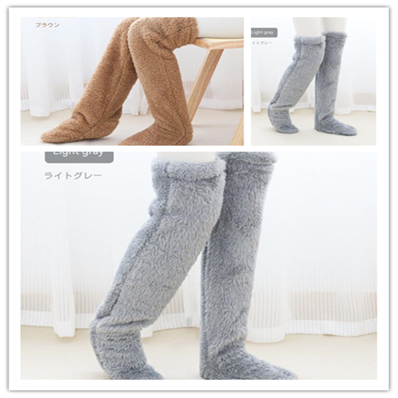 Soft Launch fuzzy over-the-knee socks source image 63