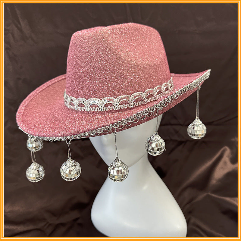 Main Event Glitter Cowboy Hat image 2 showing product color and construction