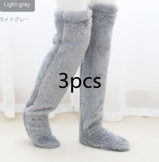 Soft Launch fuzzy over-the-knee socks source image 72