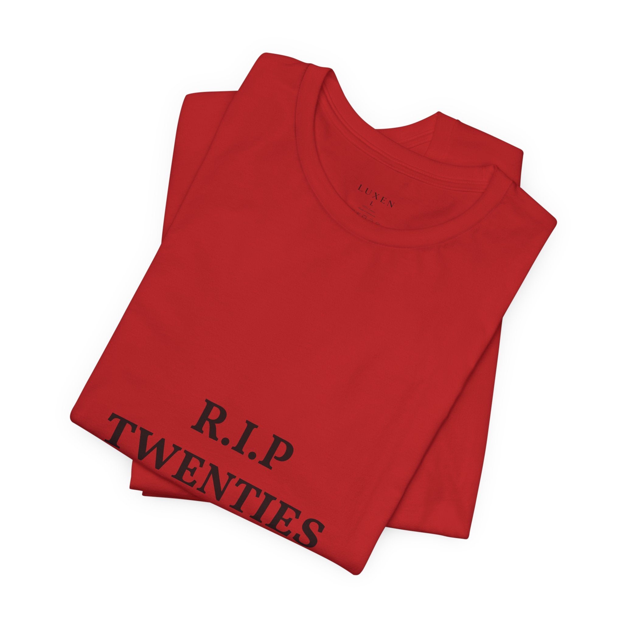 R.I.P. TWENTIES Tee — “Thank You Twenties, Let’s Party” 30th Birthday Shirt