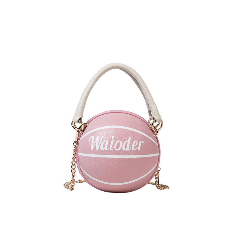 Courtside Status Basketball Bag supplier isolated front view in pink
