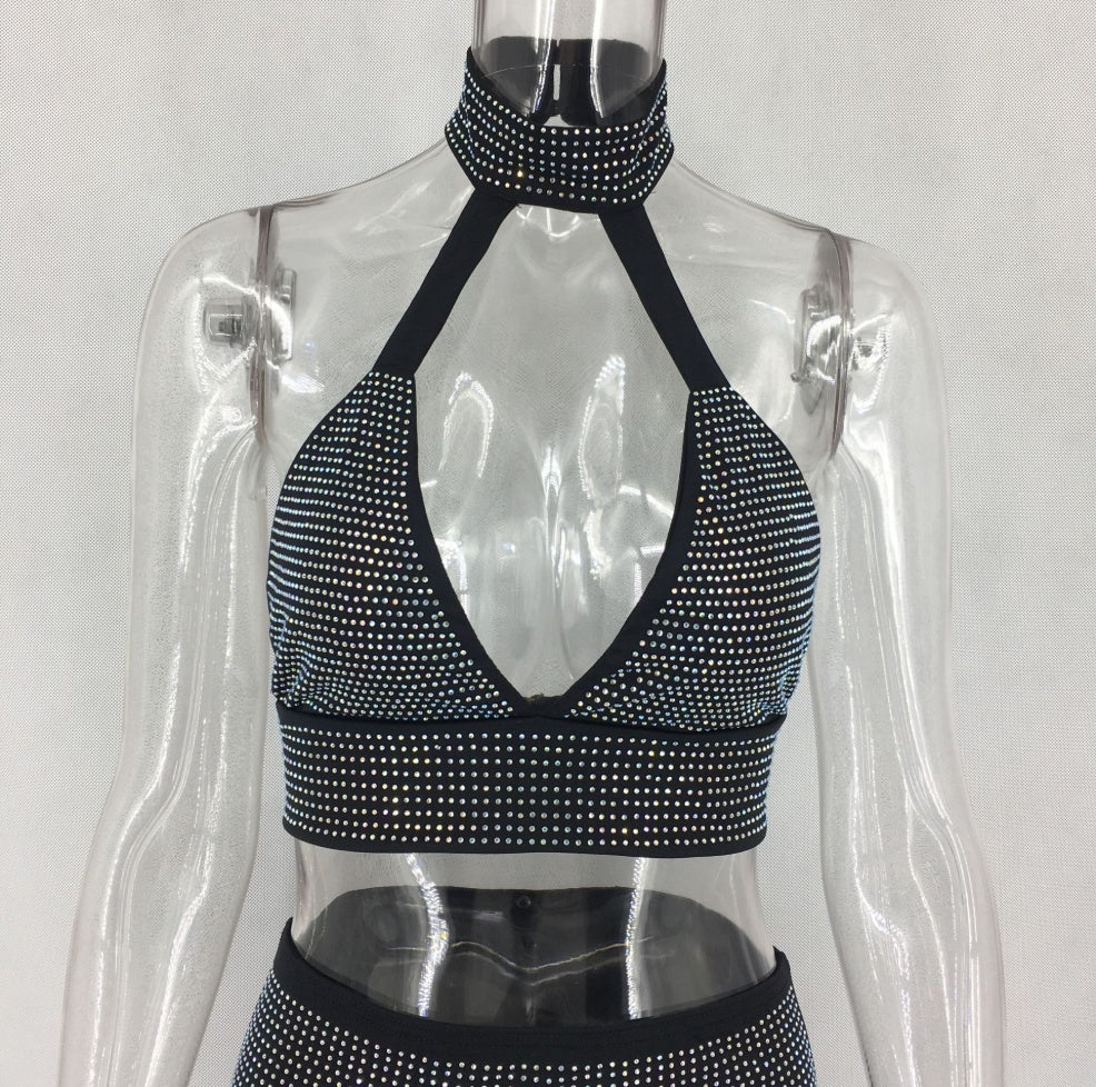 Diamond After Dark Two-Piece Mini image 3 showing product color and construction