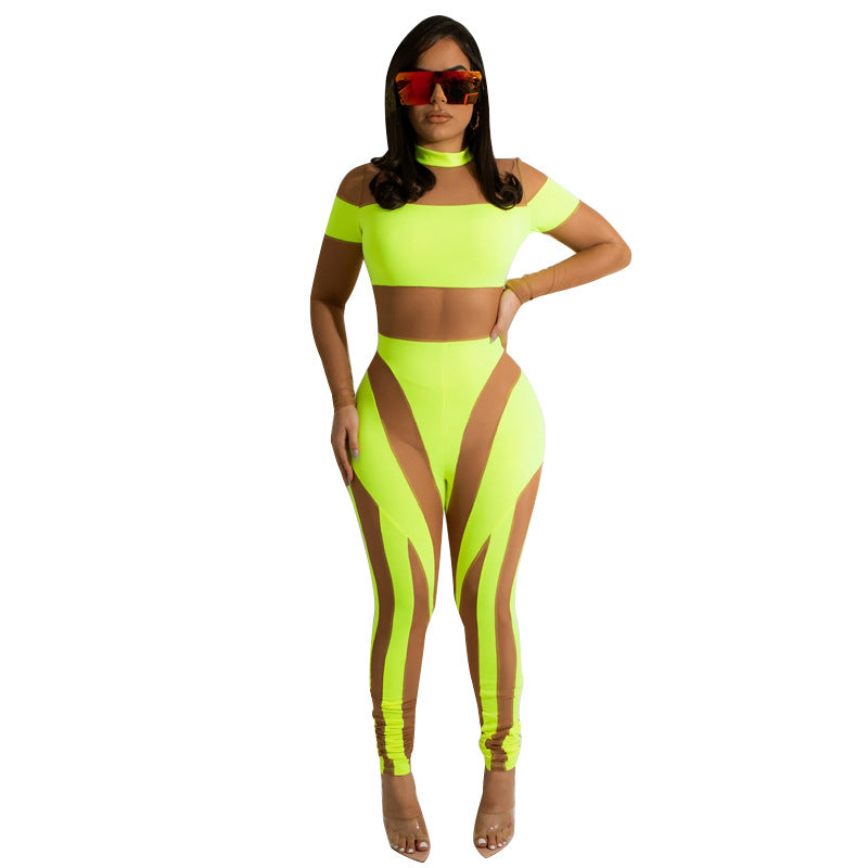 After Dark Mesh-Panel Jumpsuit image 7 showing garment color and construction