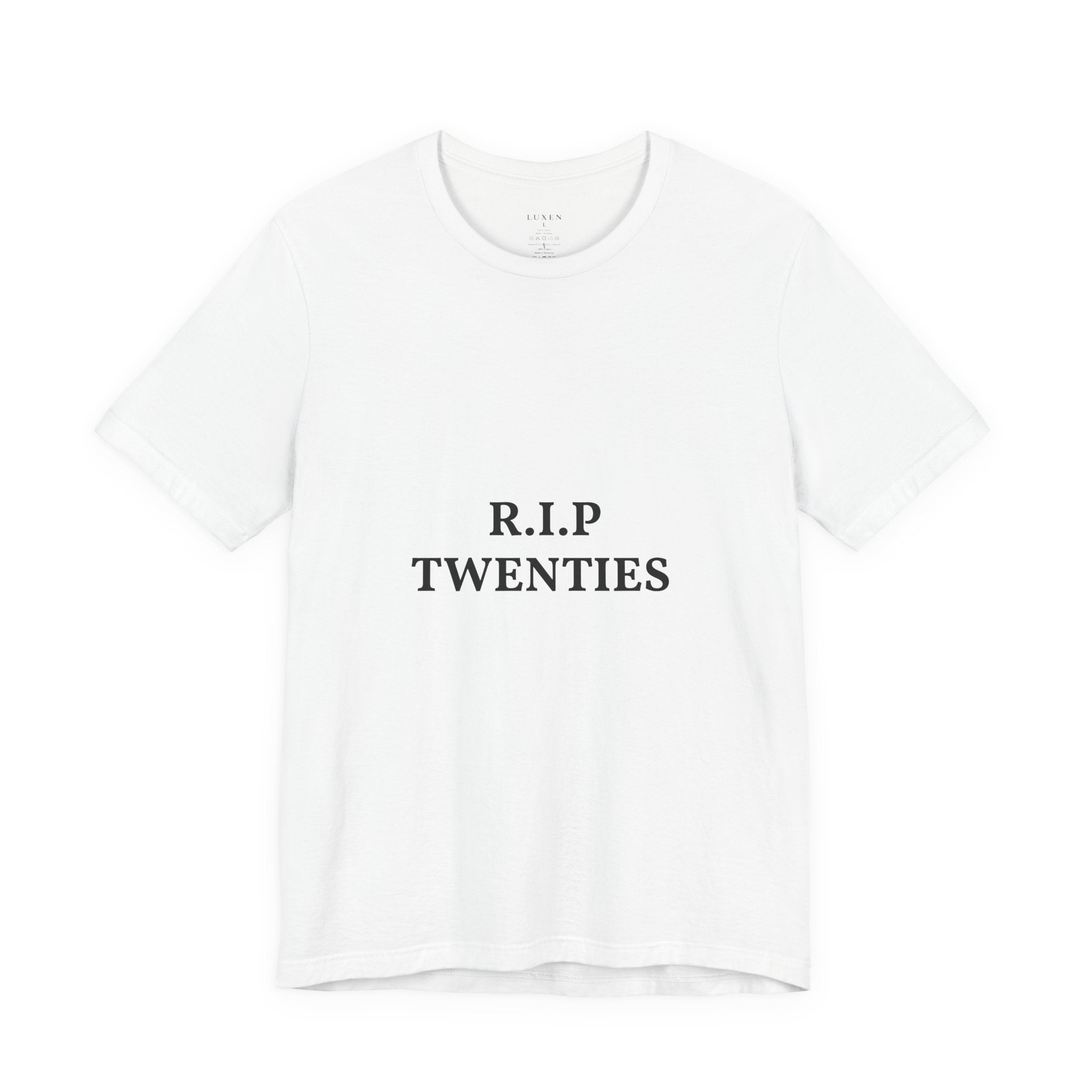 R.I.P. TWENTIES Tee — “Thank You Twenties, Let’s Party” 30th Birthday Shirt