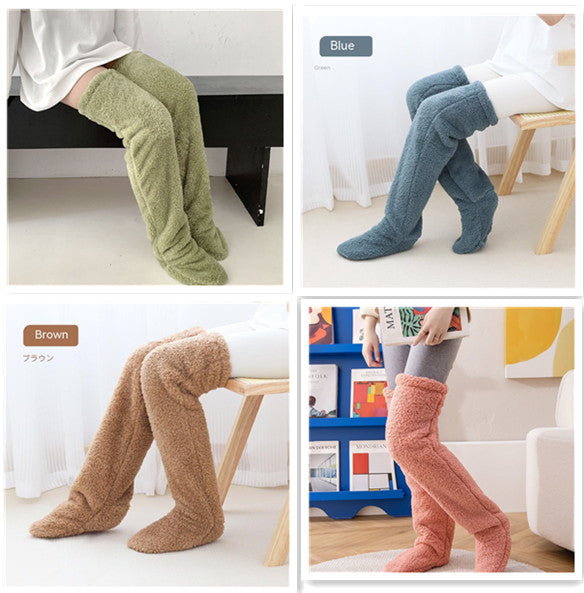 Soft Launch fuzzy over-the-knee socks source image 67