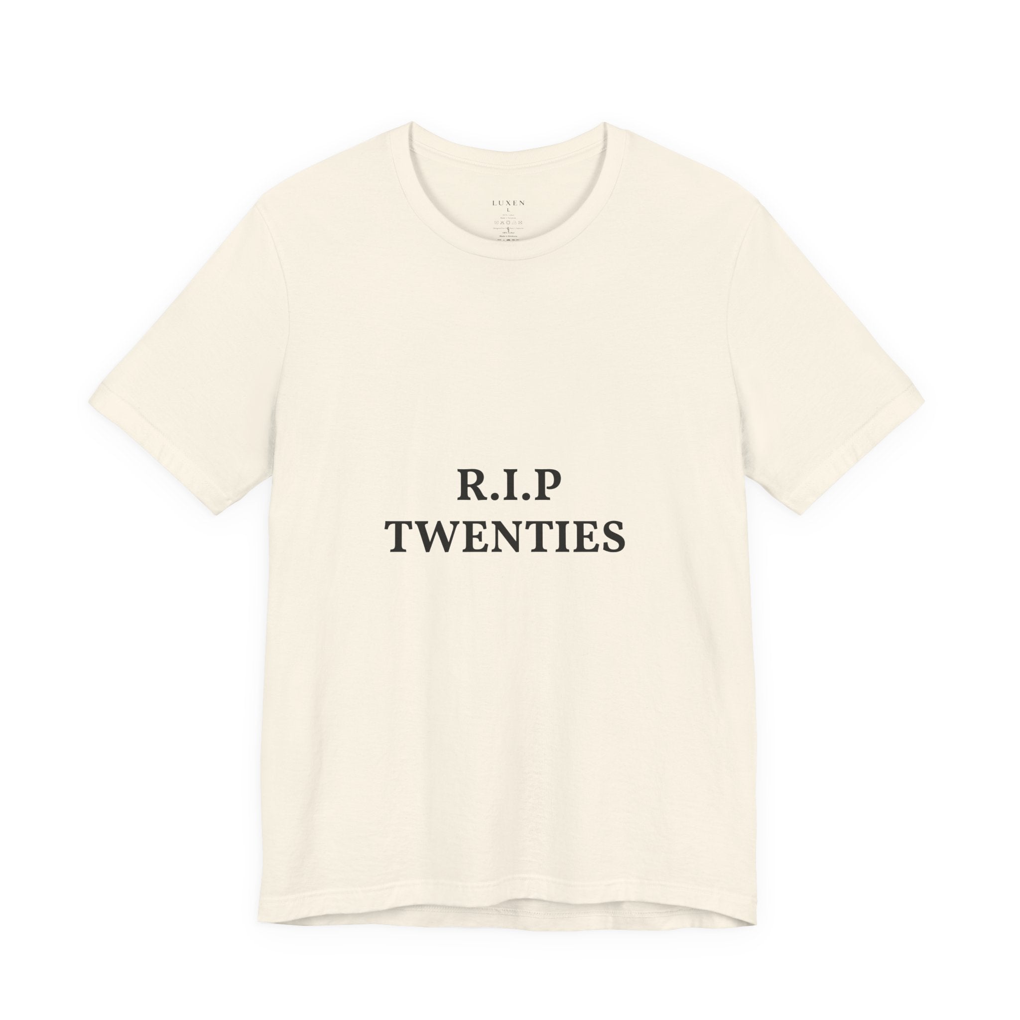 R.I.P. TWENTIES Tee — “Thank You Twenties, Let’s Party” 30th Birthday Shirt