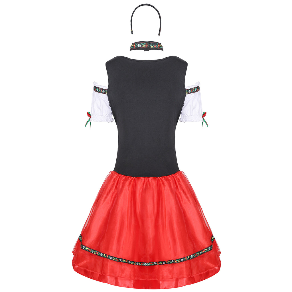 Oktoberfest Costume supplier styling reference for the three-piece set.