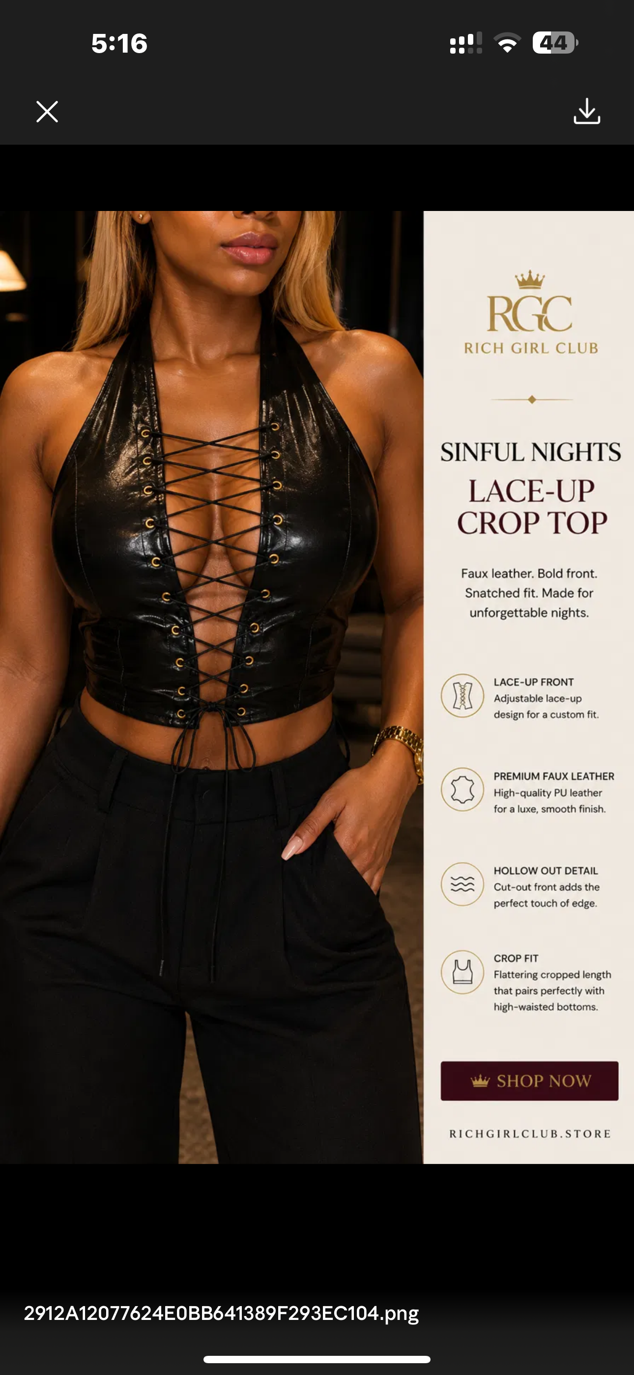 Vixen Lace-Up Halter Bustier