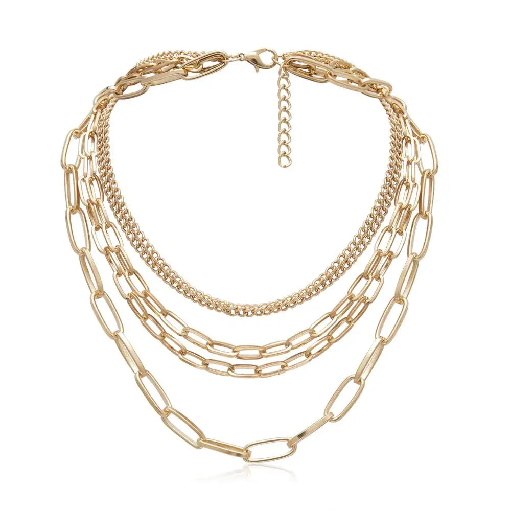 Chain Reaction Chunky Choker Necklace