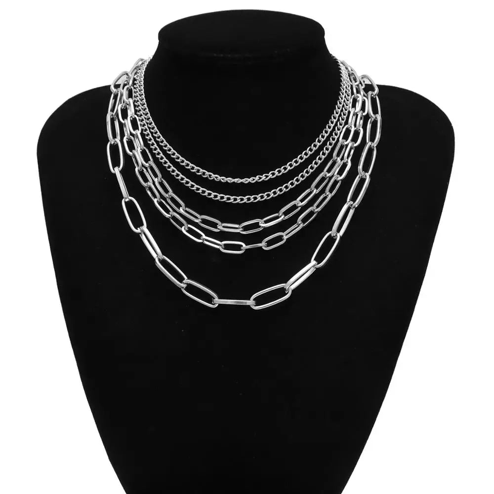 Chain Reaction Chunky Choker Necklace