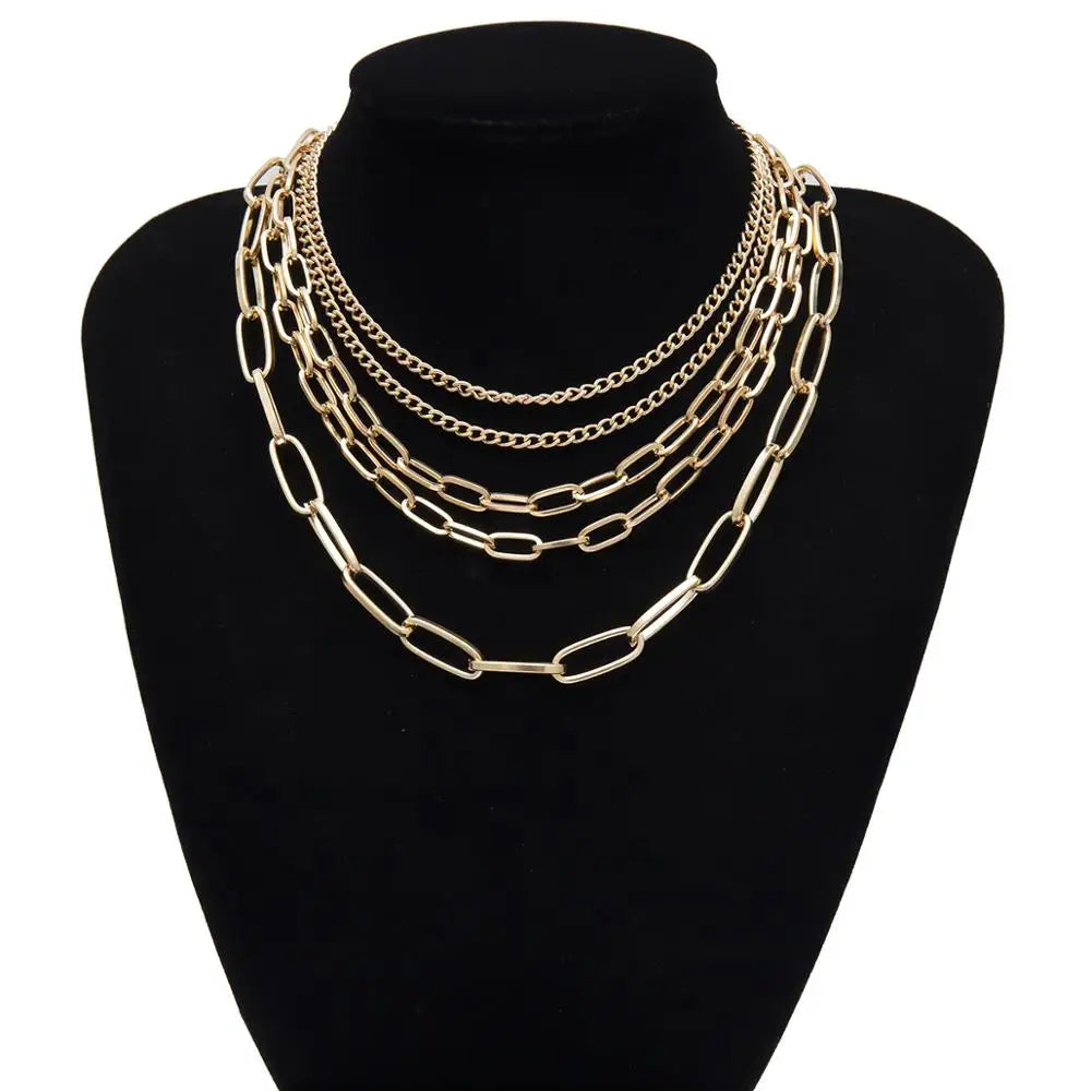 Chain Reaction Chunky Choker Necklace