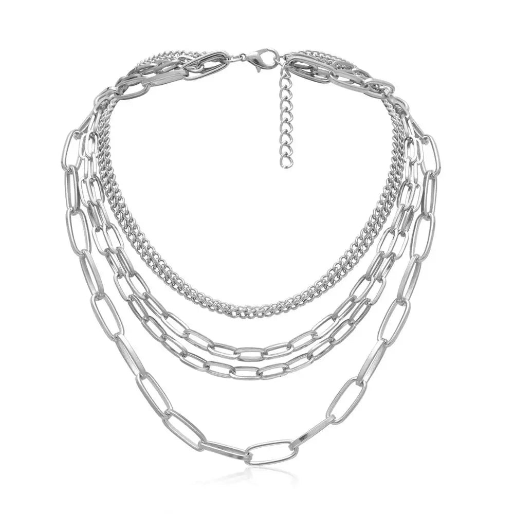 Chain Reaction Chunky Choker Necklace