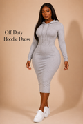 Off Duty Hoodie Dress