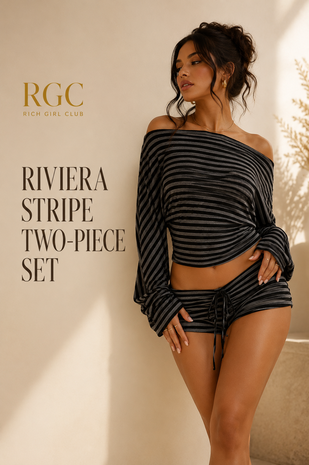 Riviera Stripe Two-Piece Set