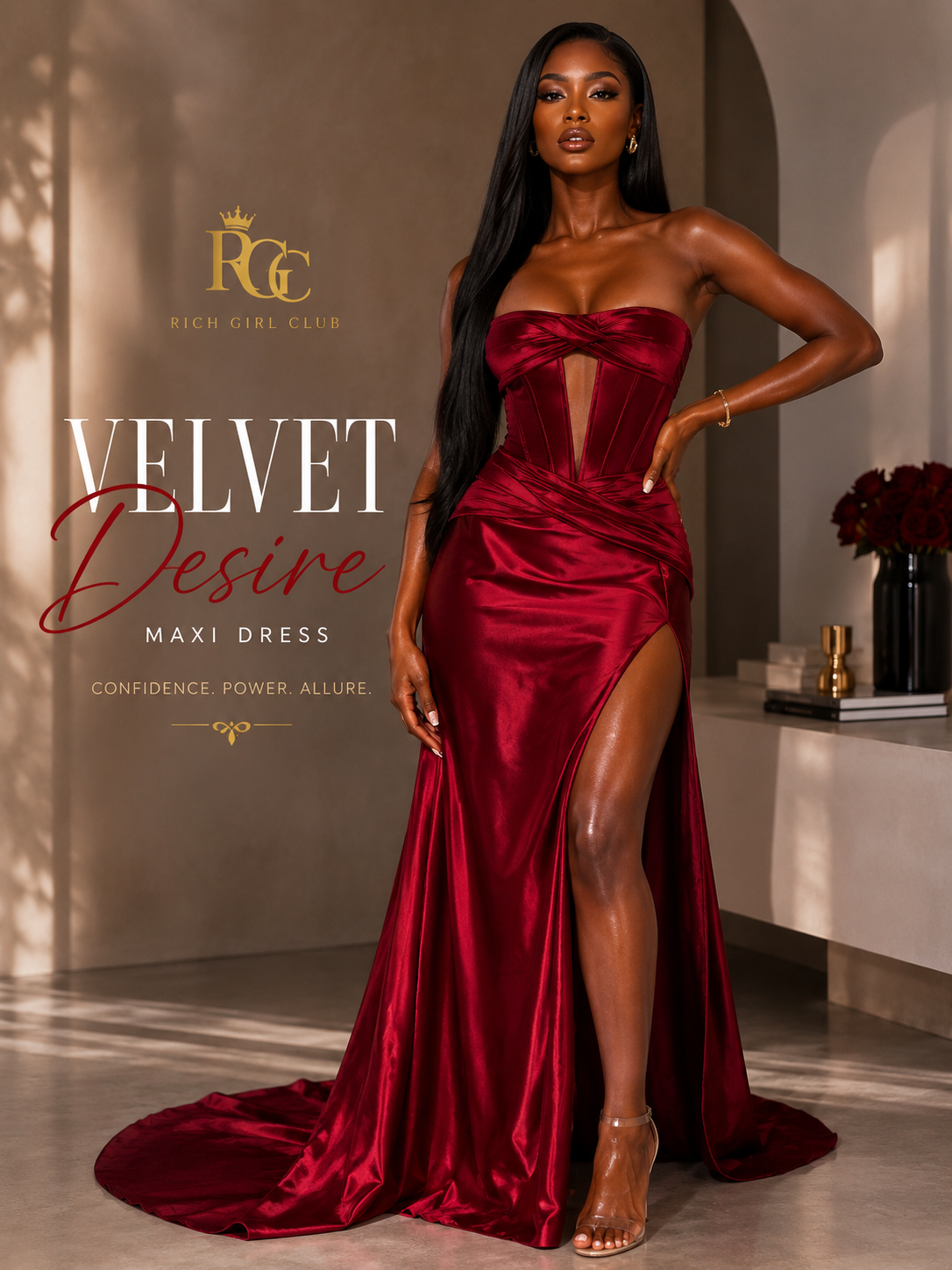Velvet Desire Maxi Dress