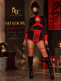 Shadow Assassin fitted women’s costume in a dramatic styling view.