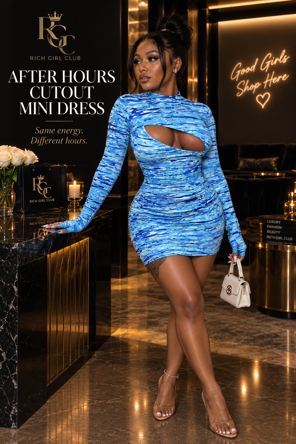 After Hours Cutout Mini Dress
