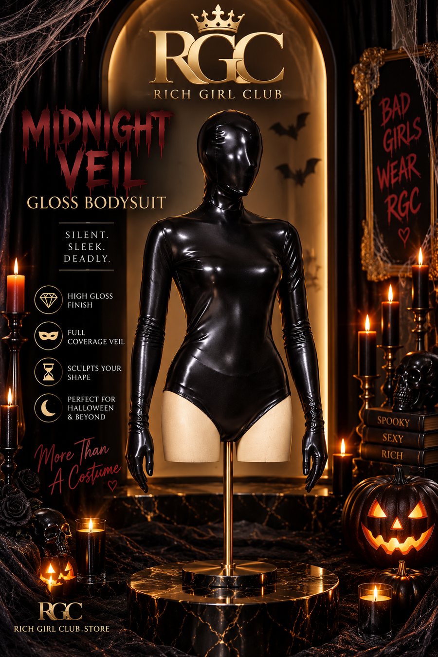Midnight Veil Gloss Bodysuit