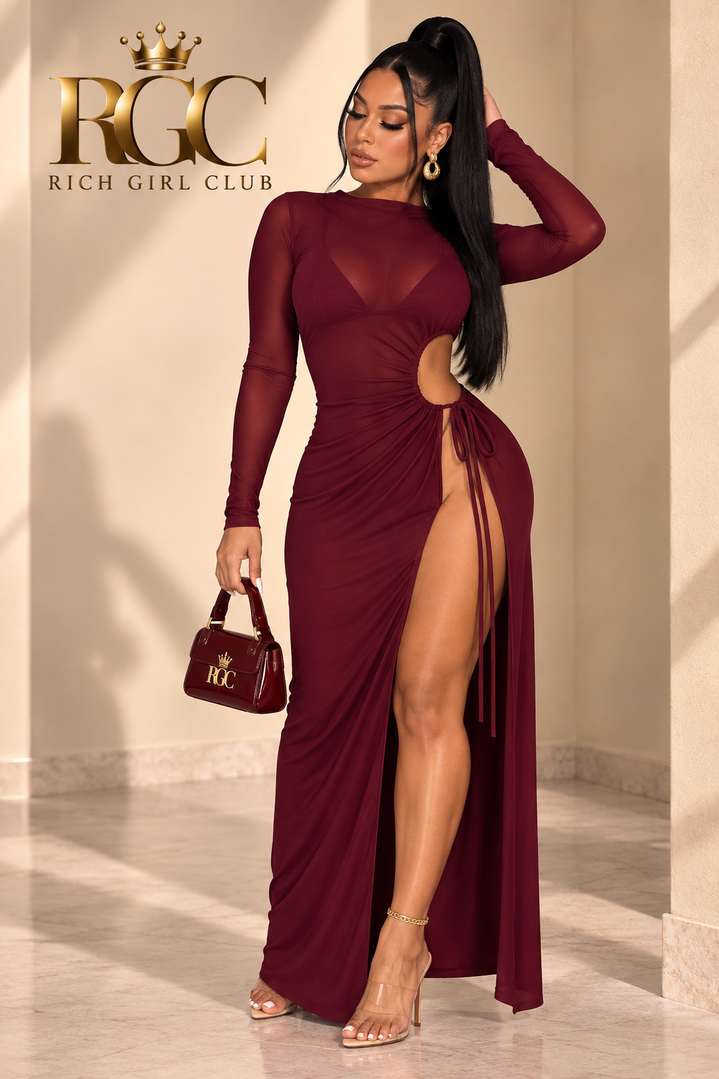 No Secrets Cutout Maxi Dress