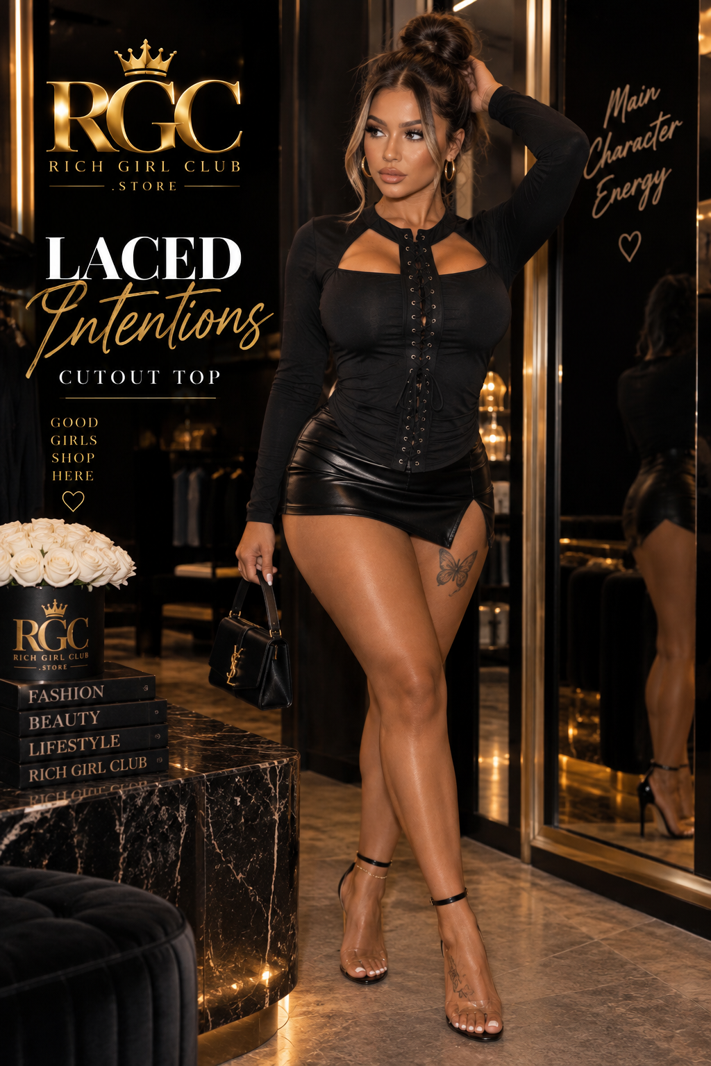 Laced Intentions Cutout Top