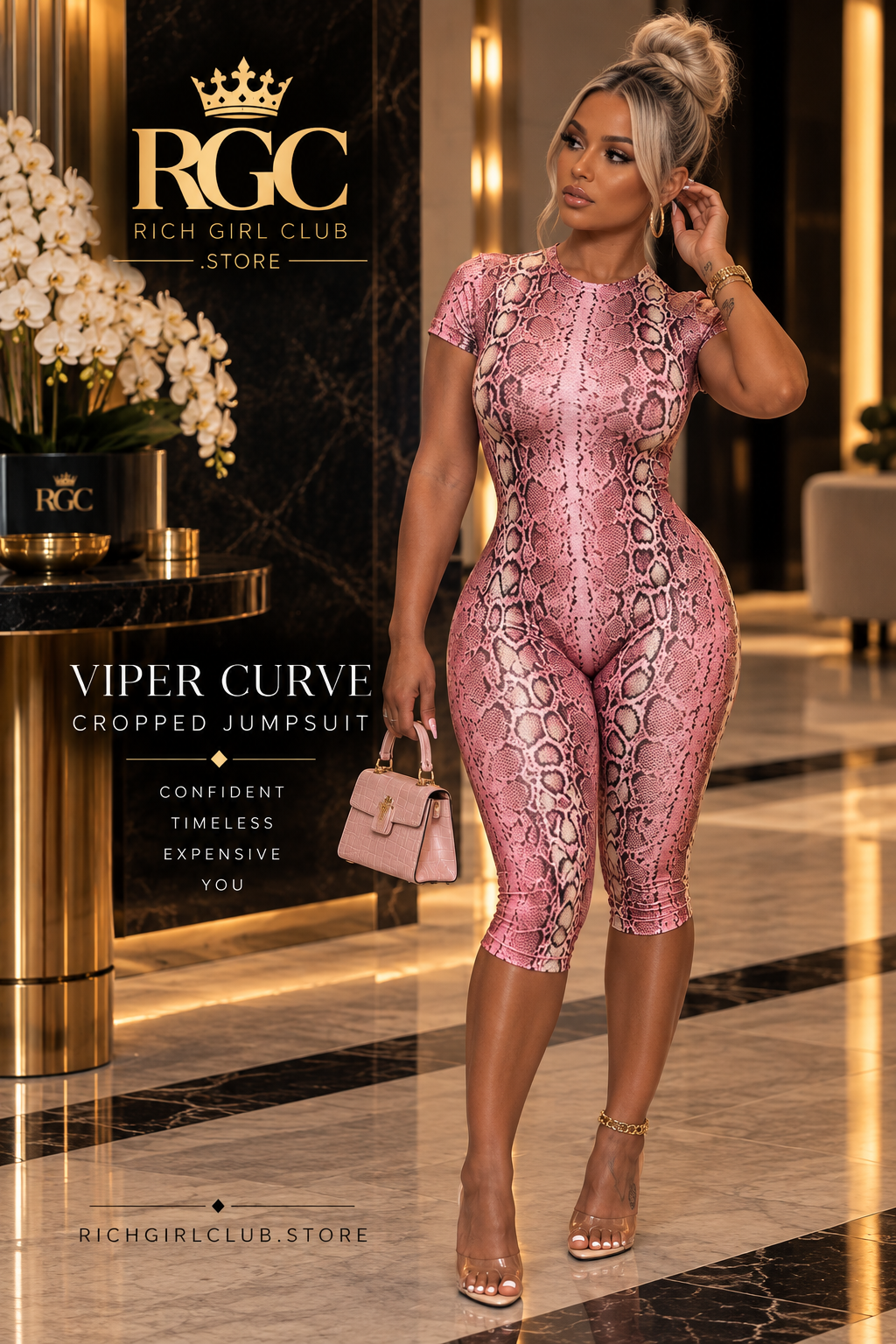 Viper Curve Cropped Jumpsuit