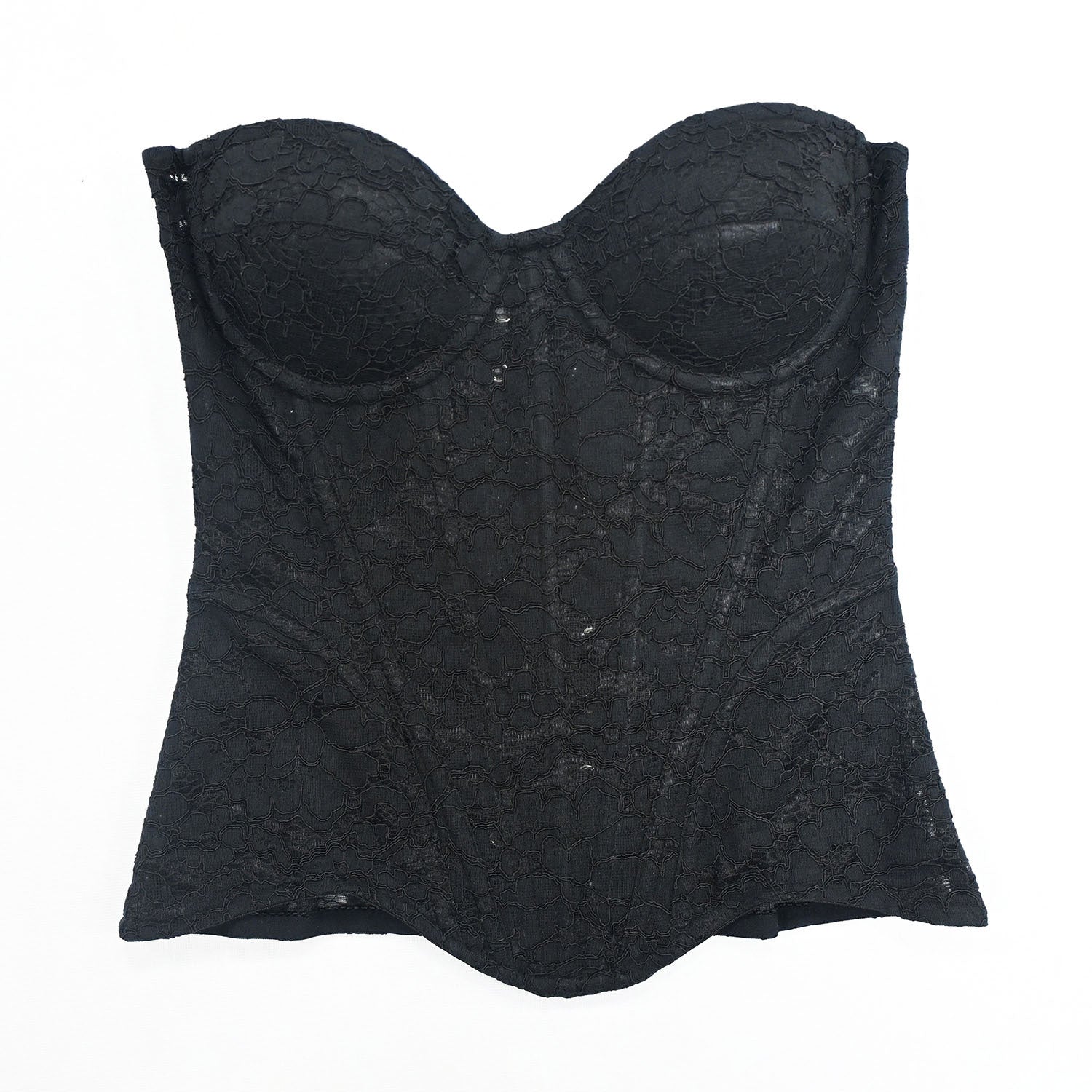 Black Lace Corset Top