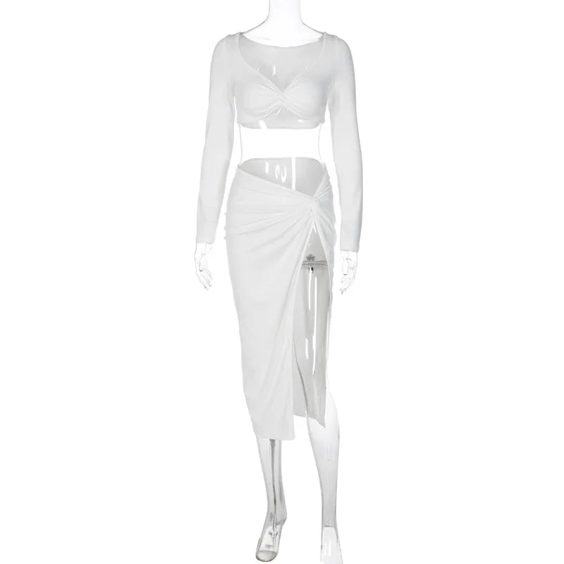 Y2K Baby Ruched Co-ord Set