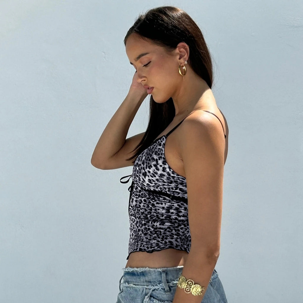 Wild Luxury Leopard Tie-Bow Cami