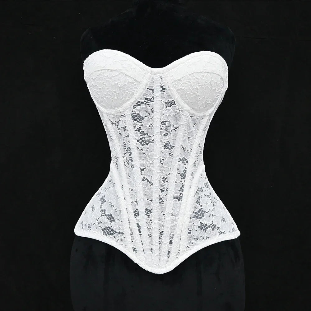 Black Lace Corset Top