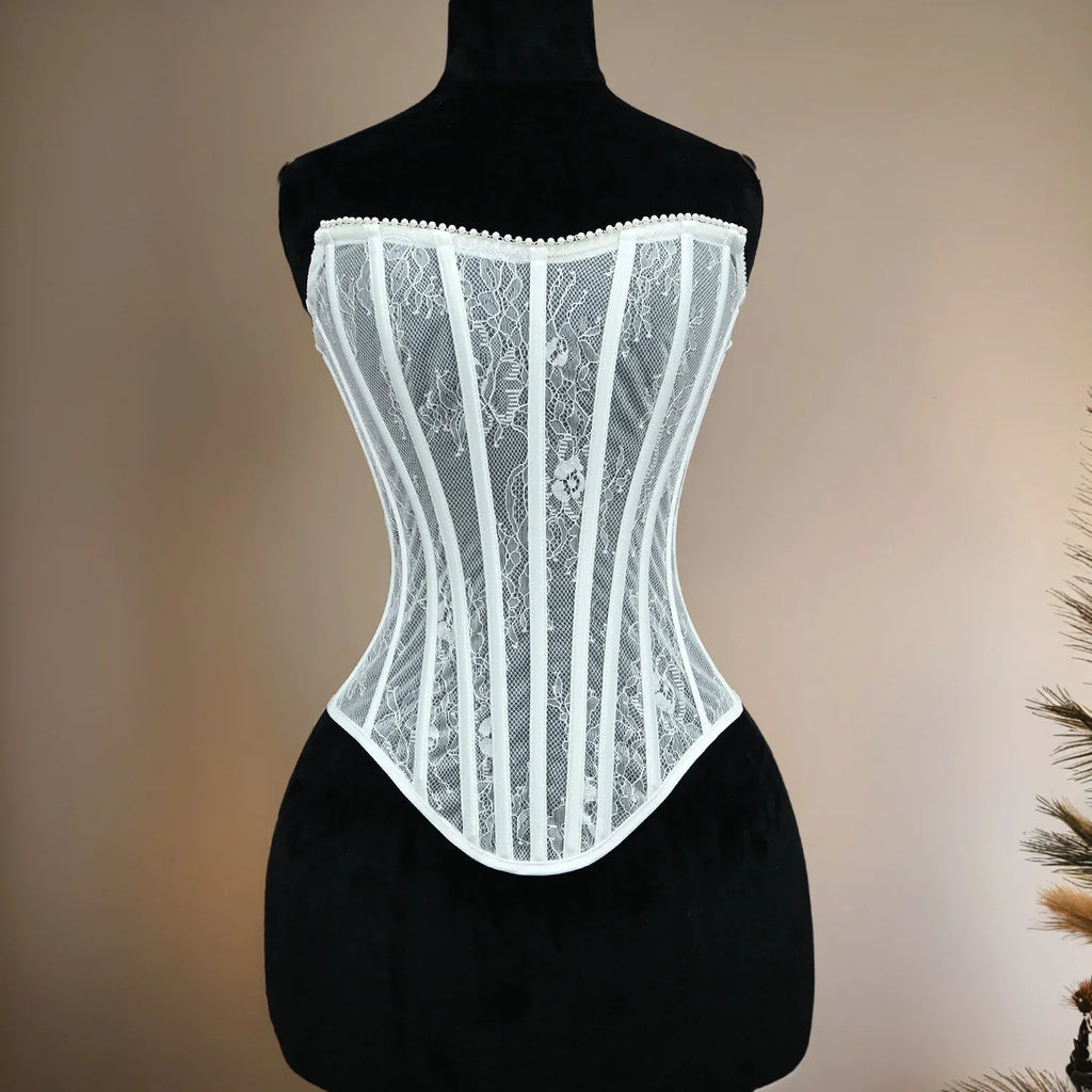Black Lace Corset Top
