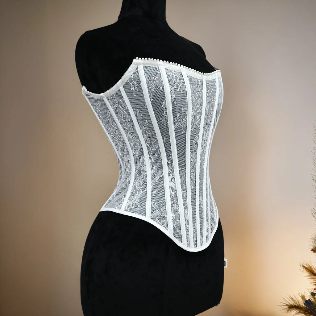 Black Lace Corset Top