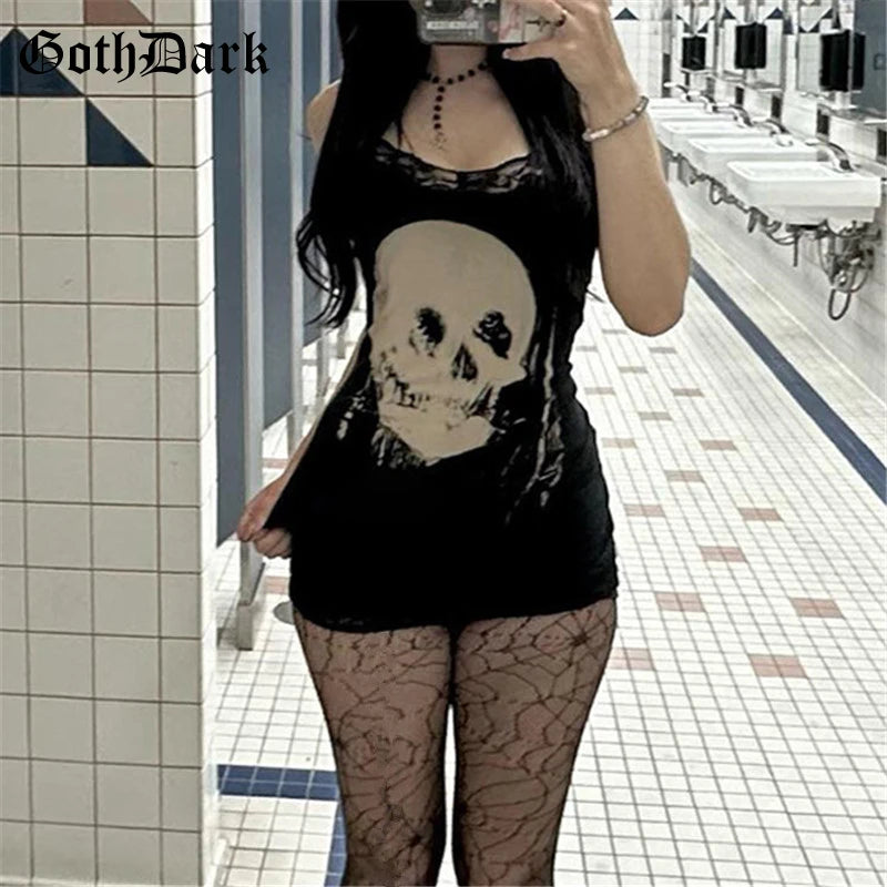 Midnight Reaper Strappy Mini Dress