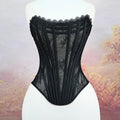 Black Lace Corset Top
