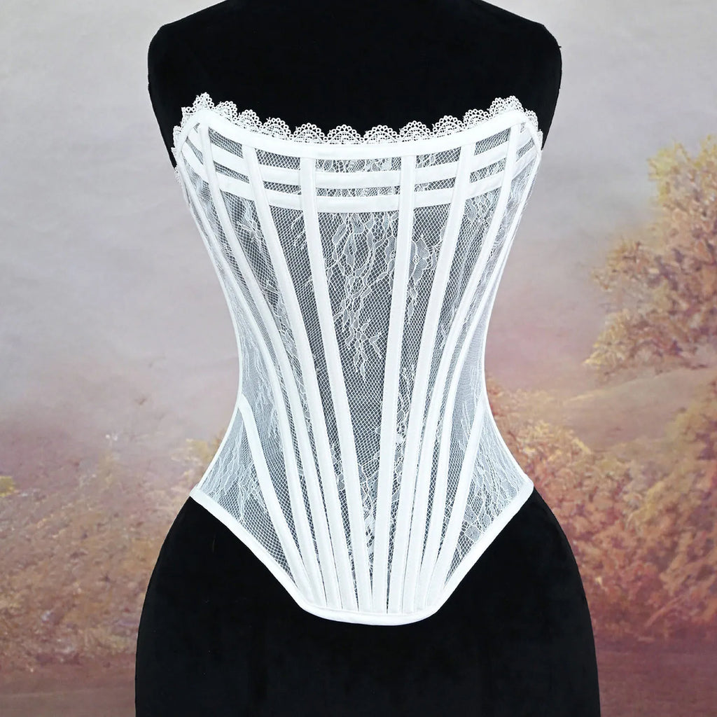 Black Lace Corset Top