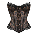 Wild Luxury Leopard Mesh Corset Top