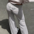 Fold-Over Flare Yoga Pants
