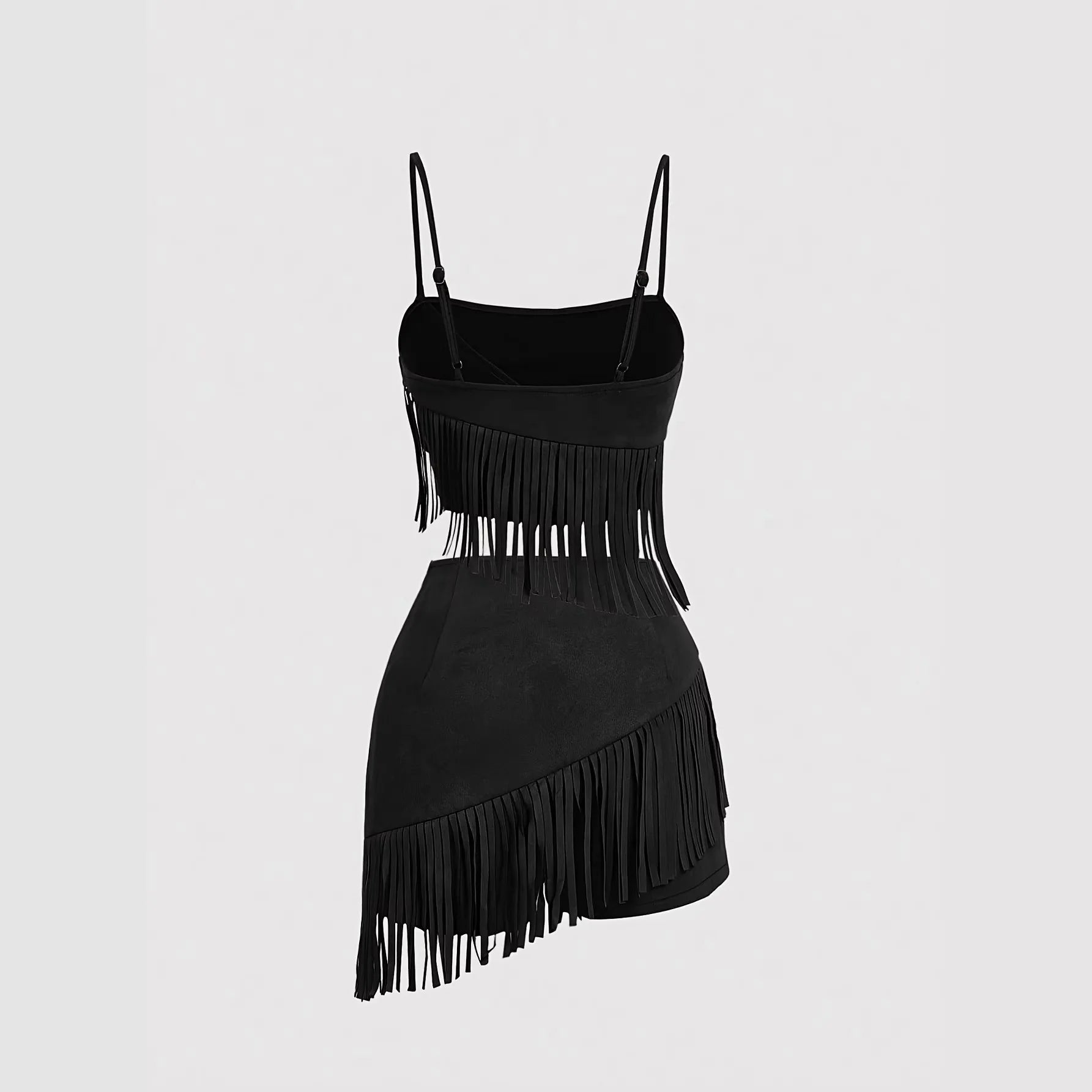 Harlow Fringe Crop Skirt Set