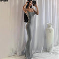 Satin Slip Y2K Maxi Dress