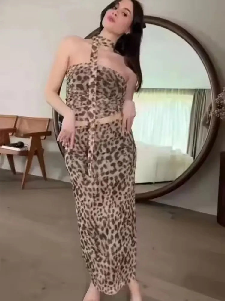 Wild Side Leopard Skirt Set